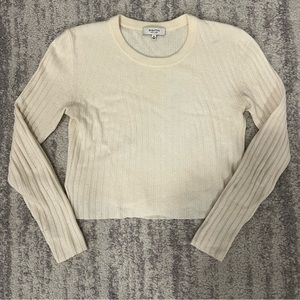 **SOLD** Babaton cream cropped sweater, size XS